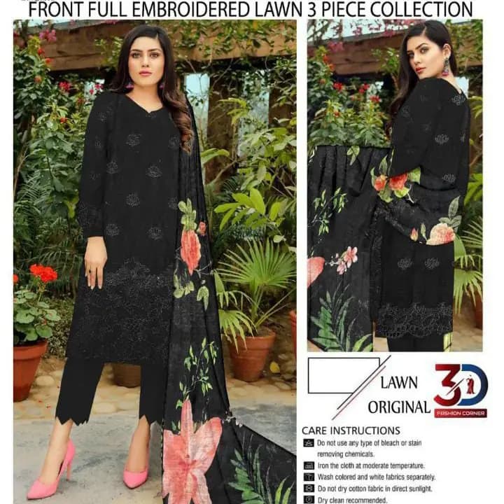Boring Embroidered Shirt Embroidered Boring Back & Bazo, with Diamond Slub Printed Dupatta and Dyed Cotton Trouser 3PC

10 Suits Set Rs. 32500 only

A High Quality Product

0342-5977722
