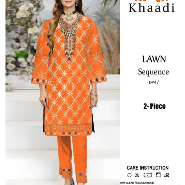 Lawn Cotton Heavy Embroidered 2PC Suit
2piece suits With patches, Nike, Front, Aor Bazuon pr Heavy Embroidery hoe ha. Kamiz- 3 gaz Trouser- 2.5 gaz 3D. Fashion Studio Faislabad +923425977722 Wholesale Dealer Faislabad